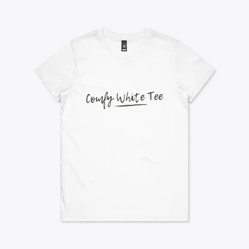 Comfy White Tee With A Twist